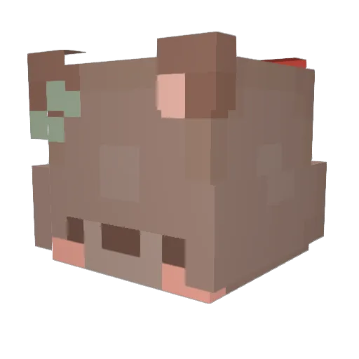 apiaris Minecraft avatar head, 3D render