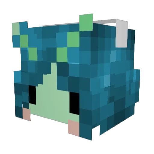 apinkblob Minecraft avatar head, 3D render