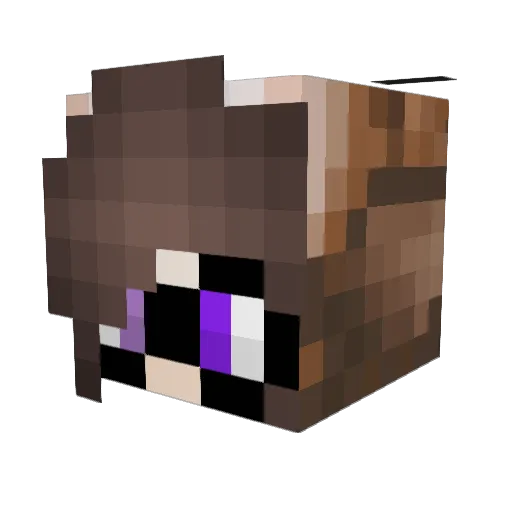 apjae Minecraft avatar head, 3D render