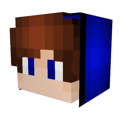 apocalypro Minecraft avatar head, 3D render