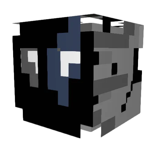 apocalypseoum Minecraft avatar head, 3D render