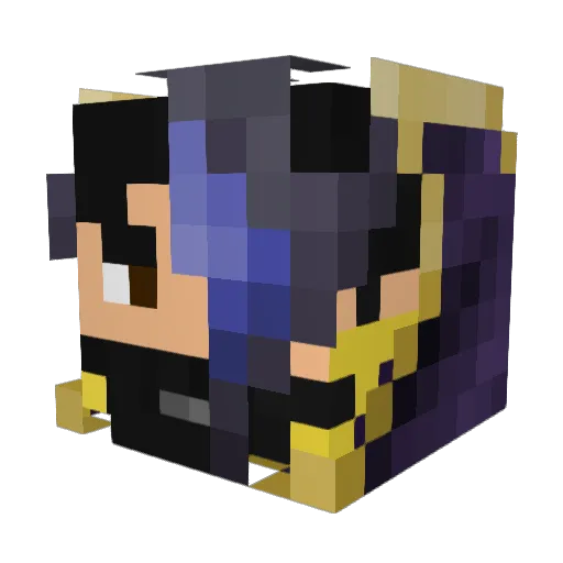 apoclaypse Minecraft avatar head, 3D render