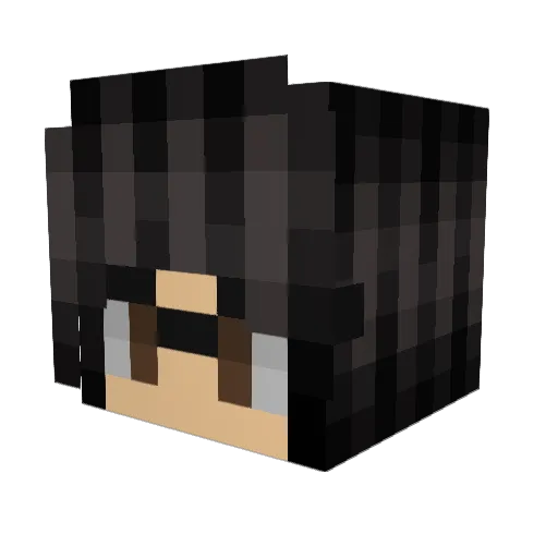 apodosi Minecraft avatar head, 3D render