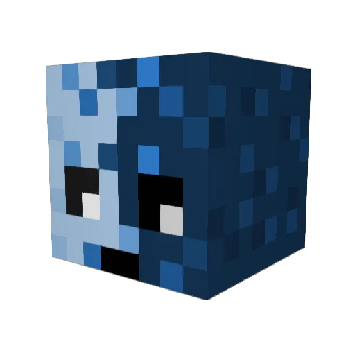 apol1oo Minecraft avatar head, 3D render