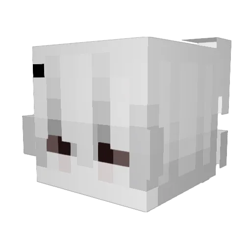 apollo7_b Minecraft avatar head, 3D render