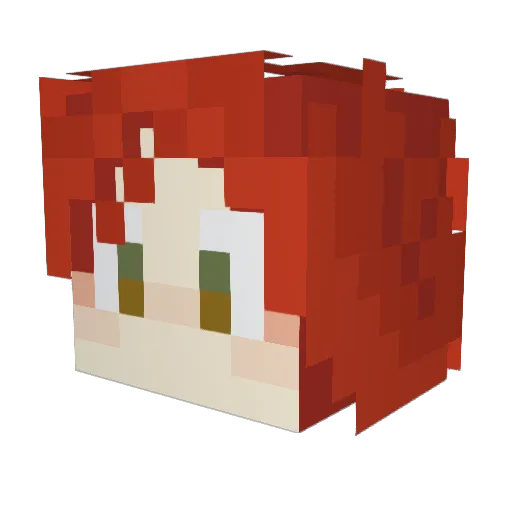apollo_bites Minecraft avatar head, 3D render