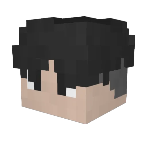 apolloteggy Minecraft avatar head, 3D render