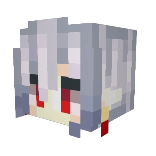 apollotus Minecraft avatar head, 3D render