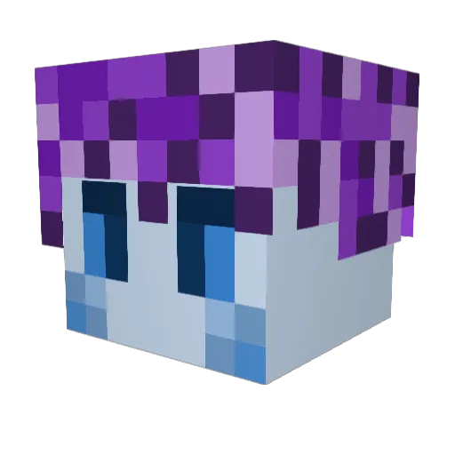 apollovrs Minecraft avatar head, 3D render
