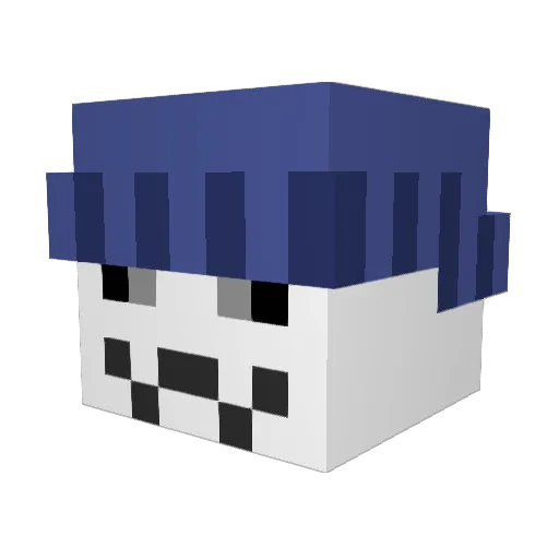 apollyant Minecraft avatar head, 3D render