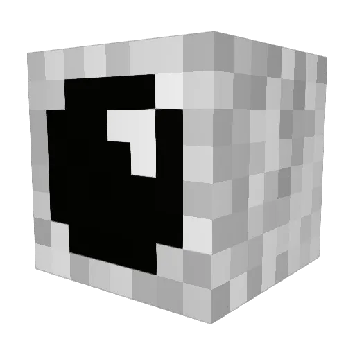 aponekim Minecraft avatar head, 3D render