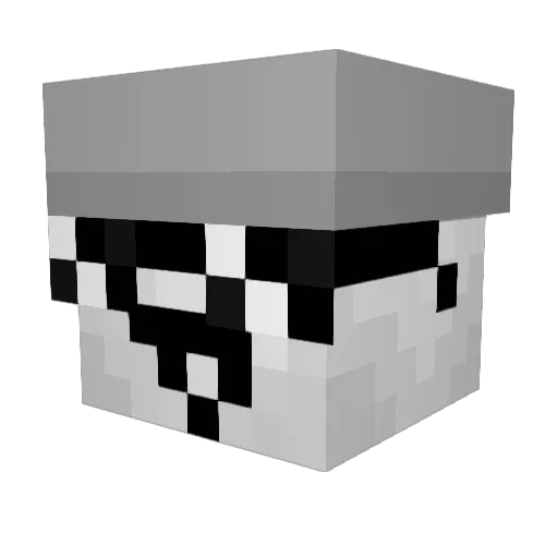 apopleapople Minecraft avatar head, 3D render