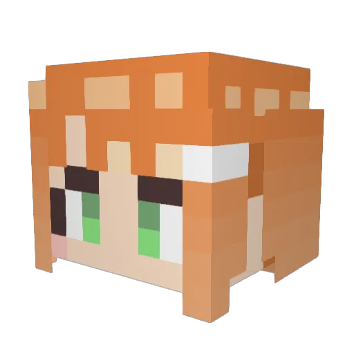 appaH_777 Minecraft avatar head, 3D render