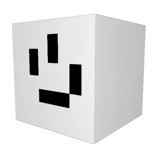 apparentlyslide Minecraft avatar head, 3D render