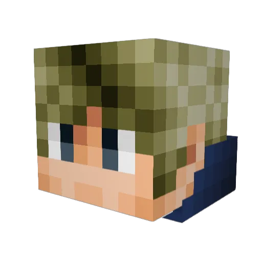 appelcake_78 Minecraft avatar head, 3D render
