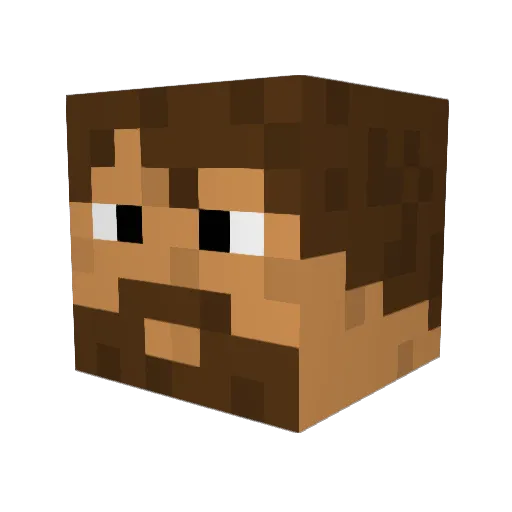 appelvanhenk Minecraft avatar head, 3D render