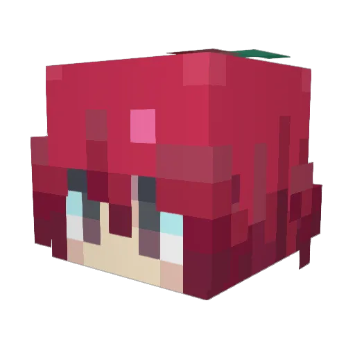 appeypie Minecraft avatar head, 3D render