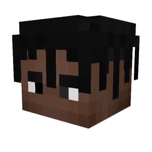 appie_13 Minecraft avatar head, 3D render