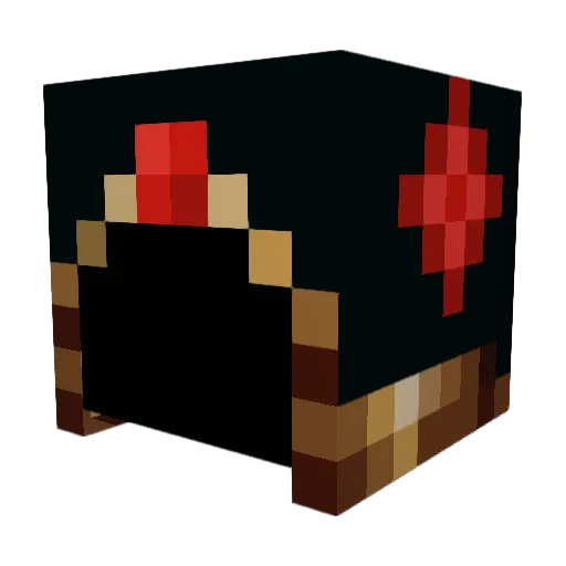 appl_s Minecraft avatar head, 3D render