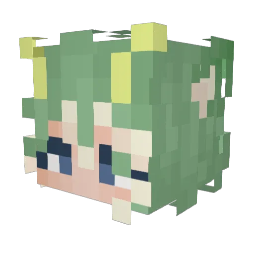 applachia Minecraft avatar head, 3D render