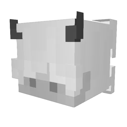 apple080227 Minecraft avatar head, 3D render