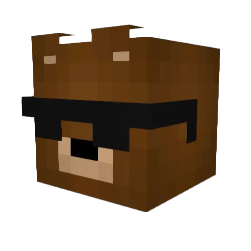 apple12240 Minecraft avatar head, 3D render