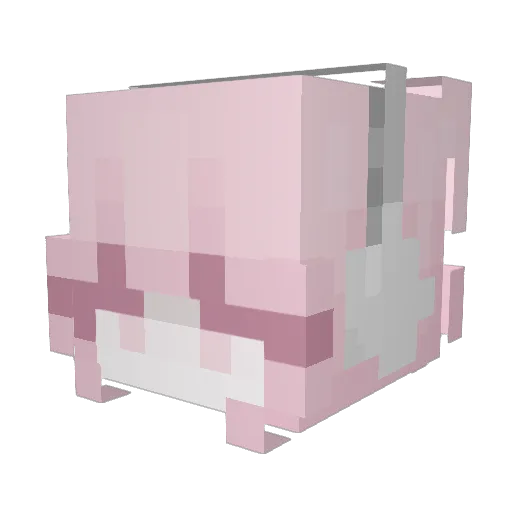 apple1357910 Minecraft avatar head, 3D render