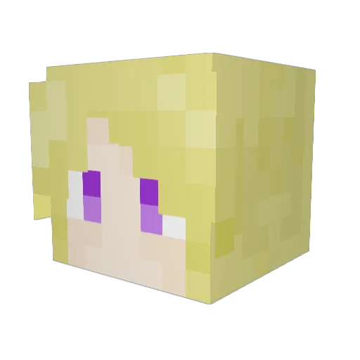 apple234 Minecraft avatar head, 3D render