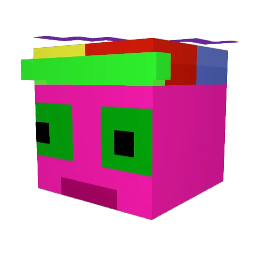 apple30465 Minecraft avatar head, 3D render