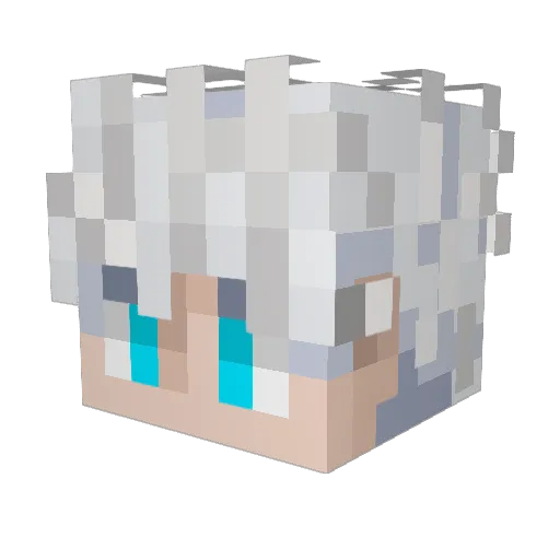 apple3100az123 Minecraft avatar head, 3D render