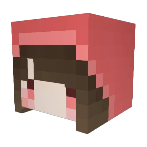 apple64322190 Minecraft avatar head, 3D render