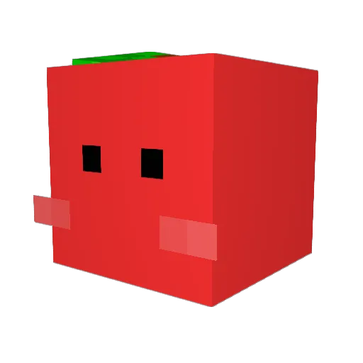 apple7749 Minecraft avatar head, 3D render