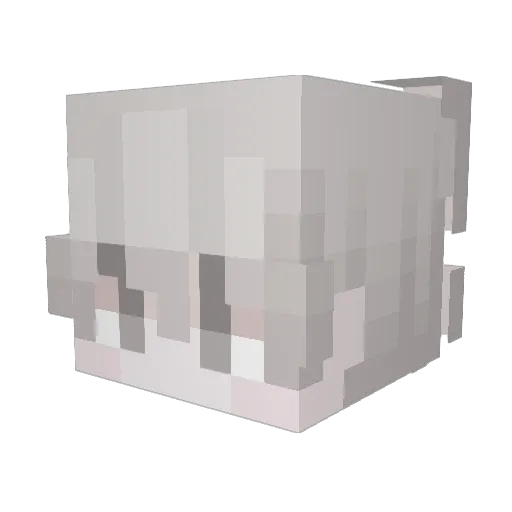 apple_325 Minecraft avatar head, 3D render