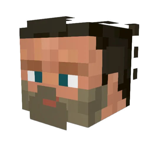 apple_juice_01 Minecraft avatar head, 3D render