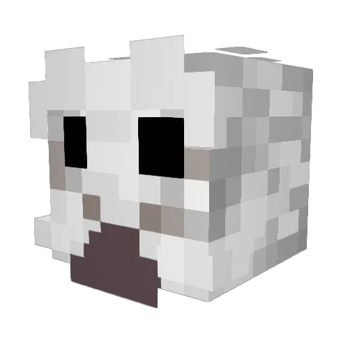 apple_nice Minecraft avatar head, 3D render