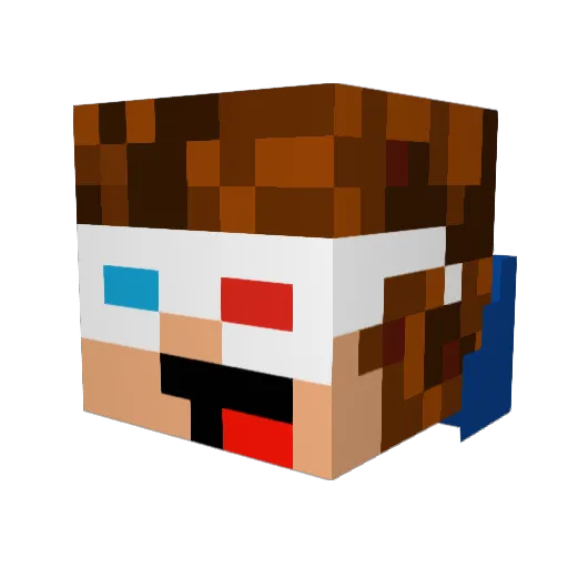 apple_nightmare Minecraft avatar head, 3D render