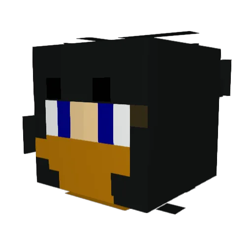 apple_twoo Minecraft avatar head, 3D render