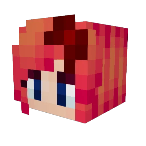 applebronch Minecraft avatar head, 3D render
