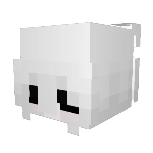 appledyte Minecraft avatar head, 3D render