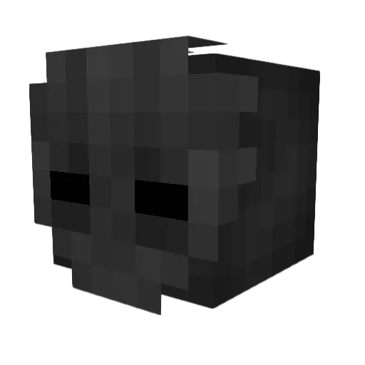 appleings Minecraft avatar head, 3D render