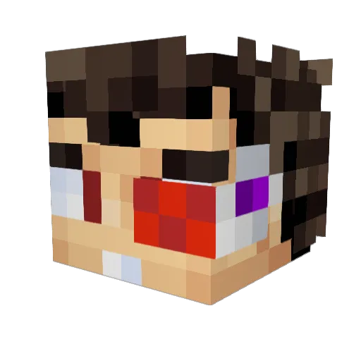applejacks1991 Minecraft avatar head, 3D render