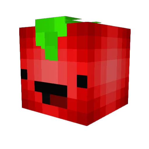 applejuciesss Minecraft avatar head, 3D render