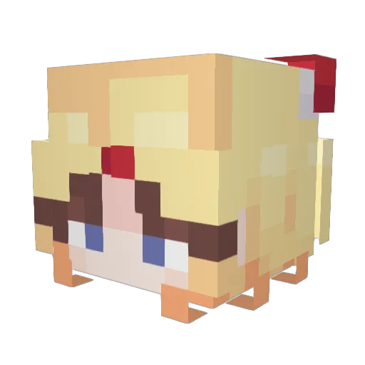 applepi2431 Minecraft avatar head, 3D render
