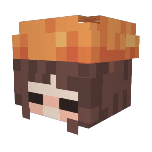 applepie03 Minecraft avatar head, 3D render