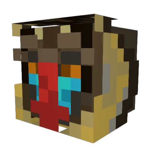 applepienotfound Minecraft avatar head, 3D render