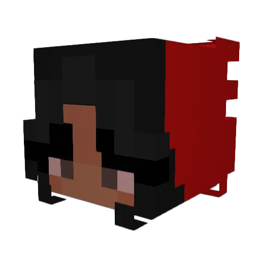 applepinaps Minecraft avatar head, 3D render