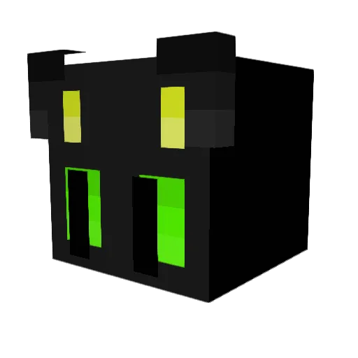 appleppp Minecraft avatar head, 3D render