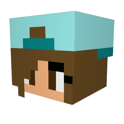applesamwhich Minecraft avatar head, 3D render