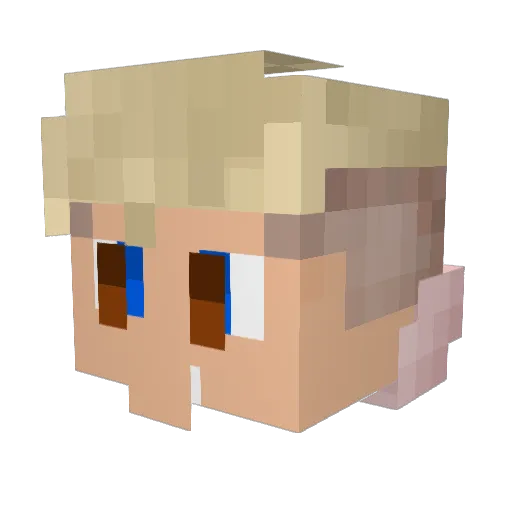 appleseb7 Minecraft avatar head, 3D render