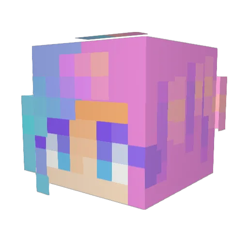 appleturdpie Minecraft avatar head, 3D render